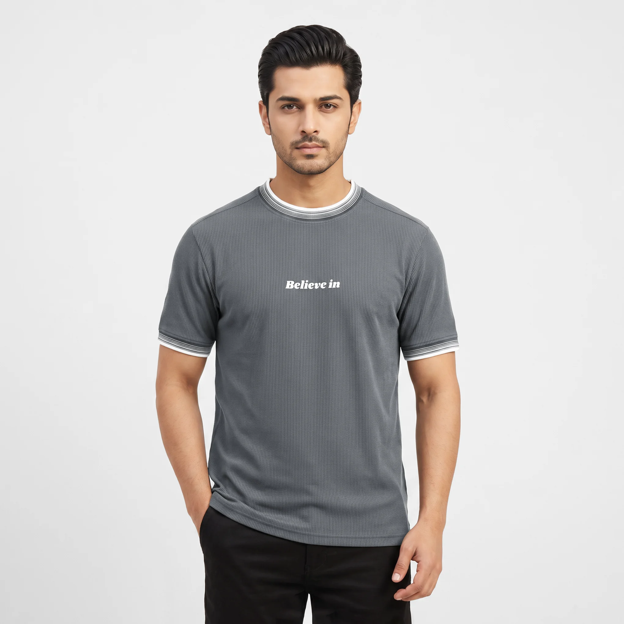 Men's Believe in Print Tee - Image 4
