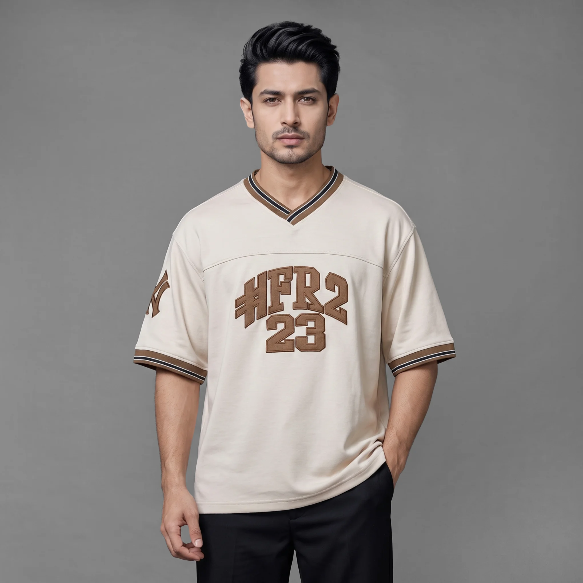 HFR2 23 Varsity Drop Shoulder T-Shirt - Image 2