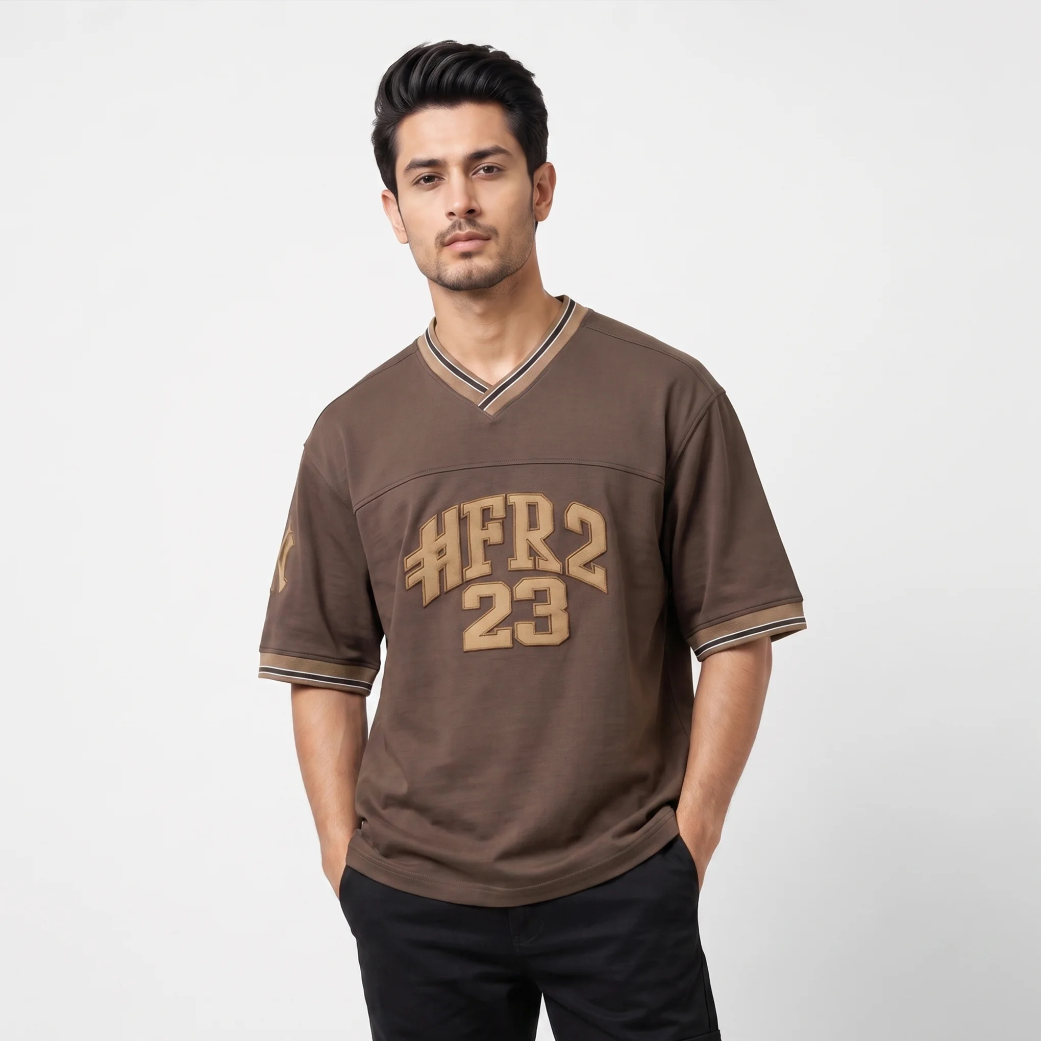 HFR2 23 Varsity Drop Shoulder T-Shirt - Image 3