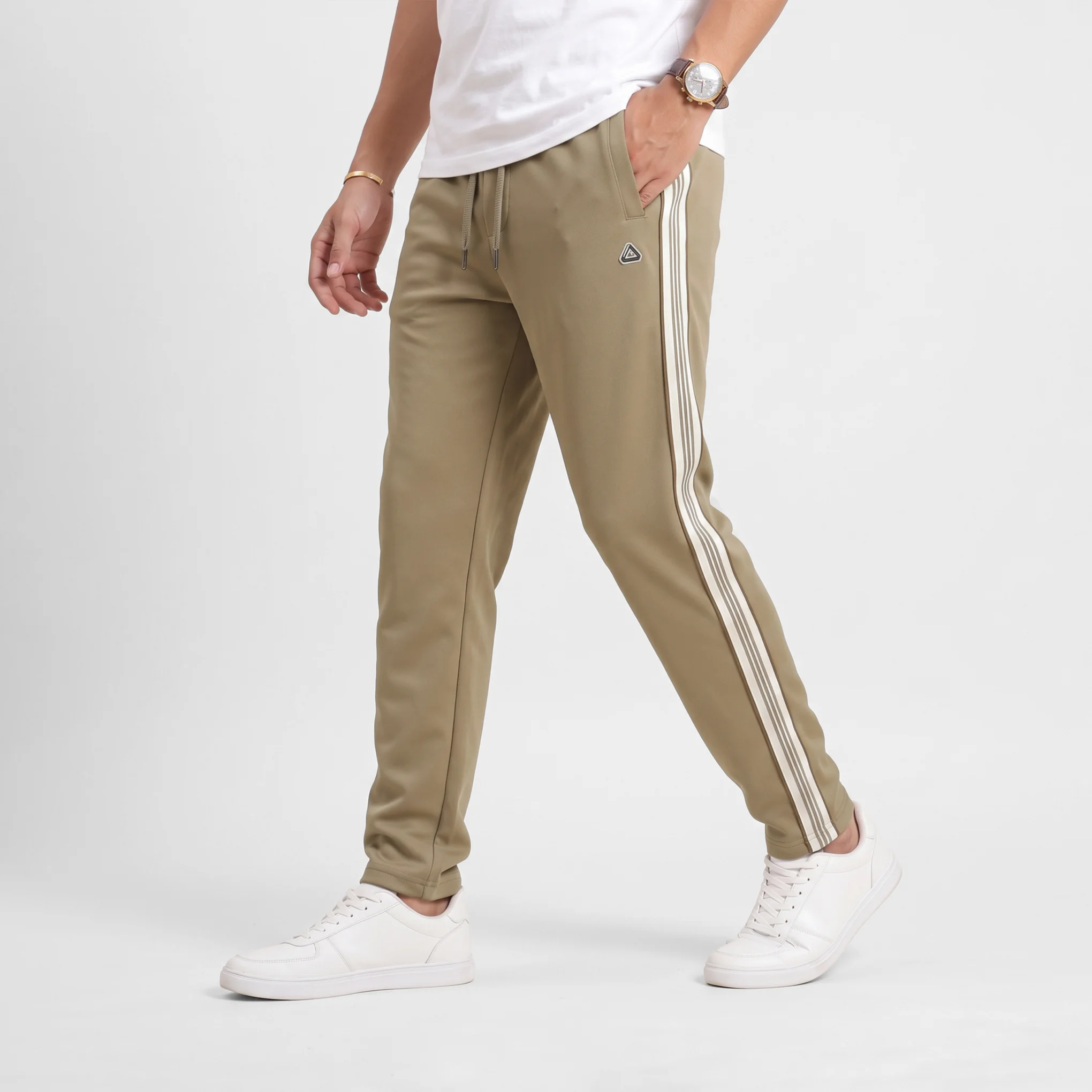 Tapered Track Side Strip Joggers - Image 3