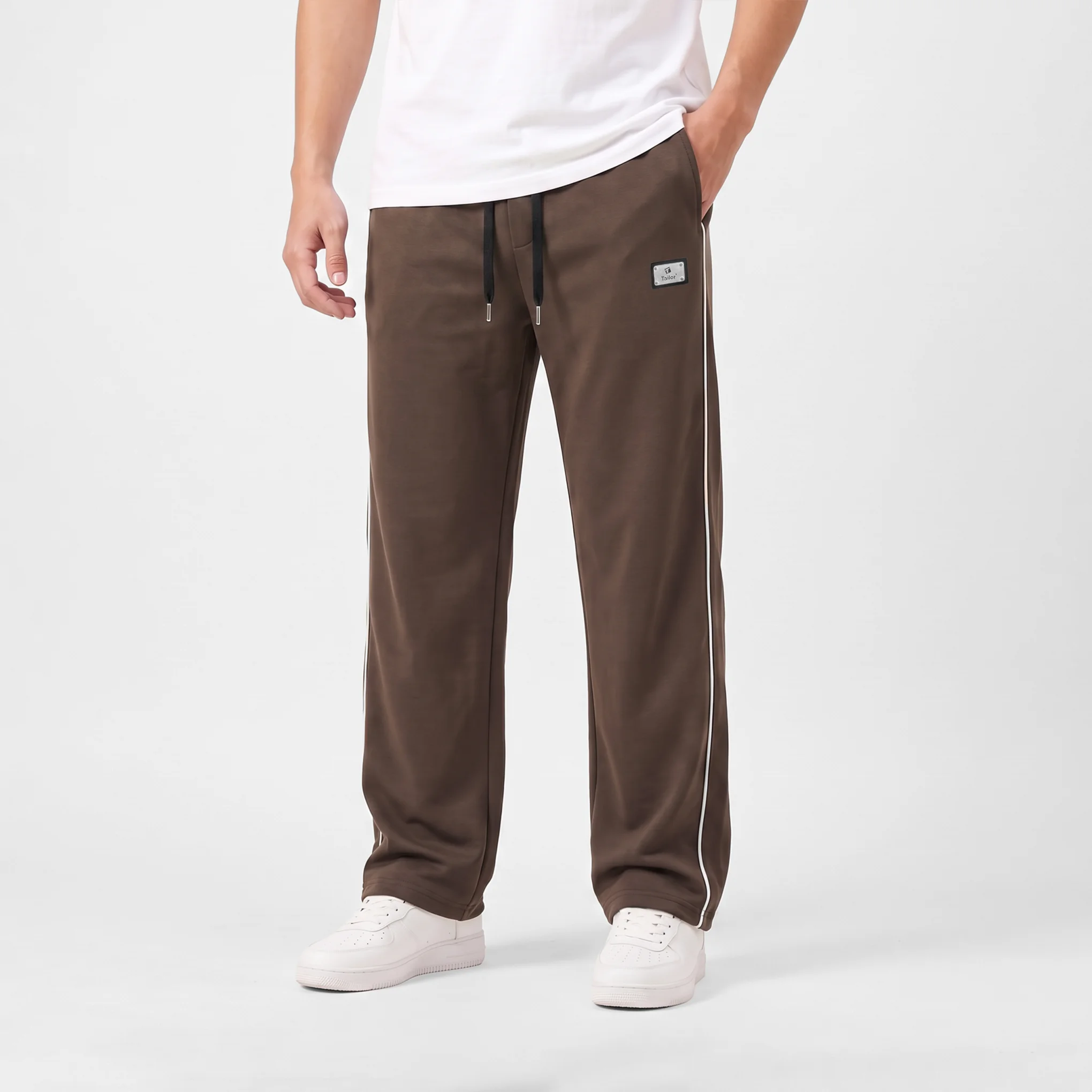 Men's Side Piping Baggy Joggers - Image 3