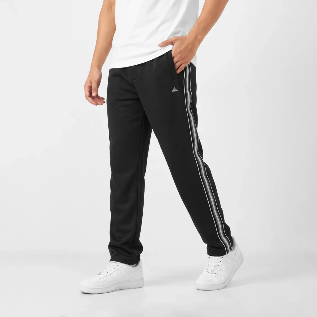 Tapered Track Side Strip Joggers