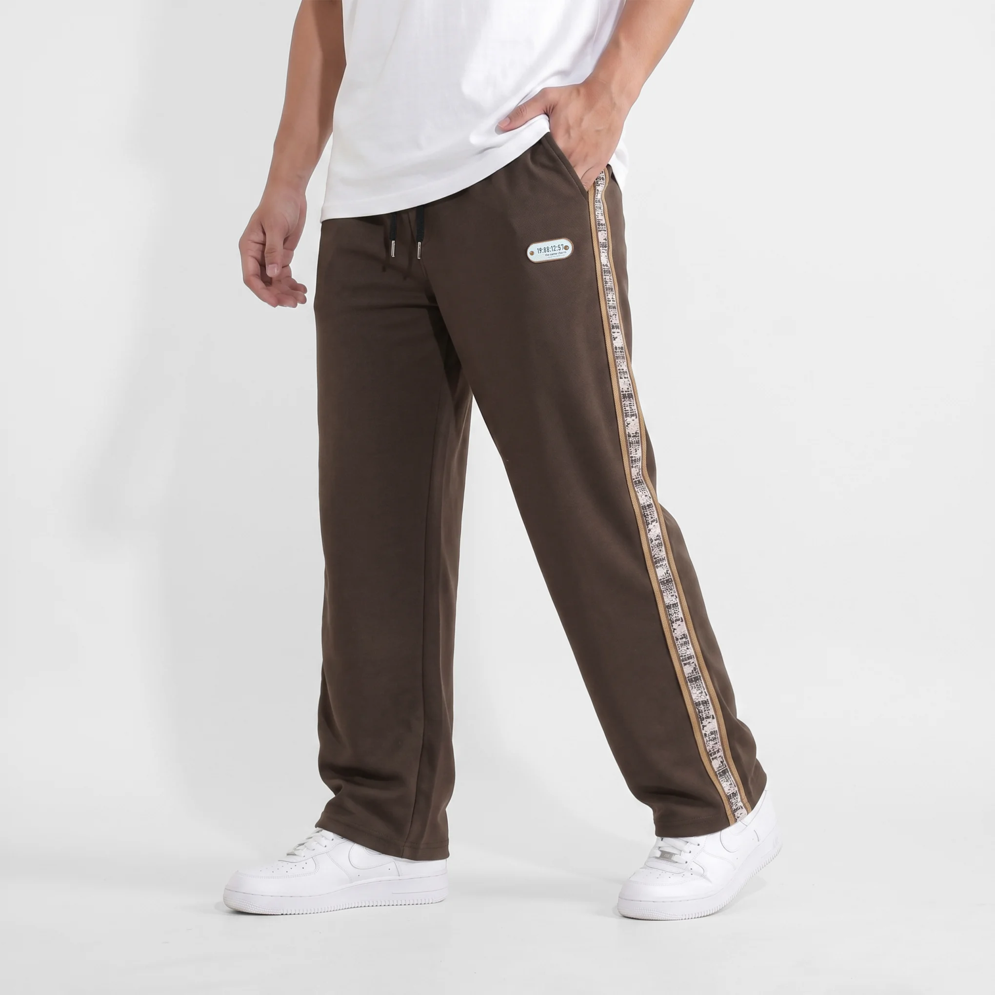 Side Stripe Baggy Joggers - Image 4