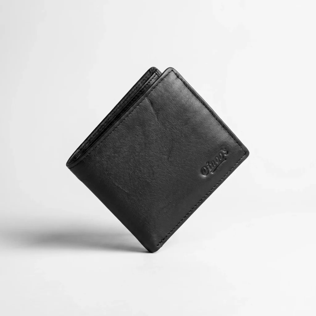 Bifold Genuine Leather Wallet – Black