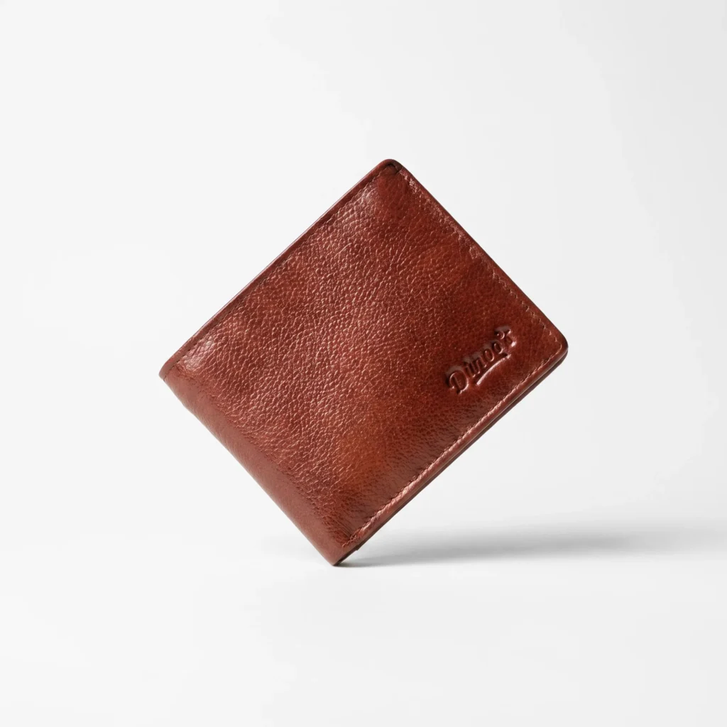 Bifold Genuine Leather Wallet – Red Brown