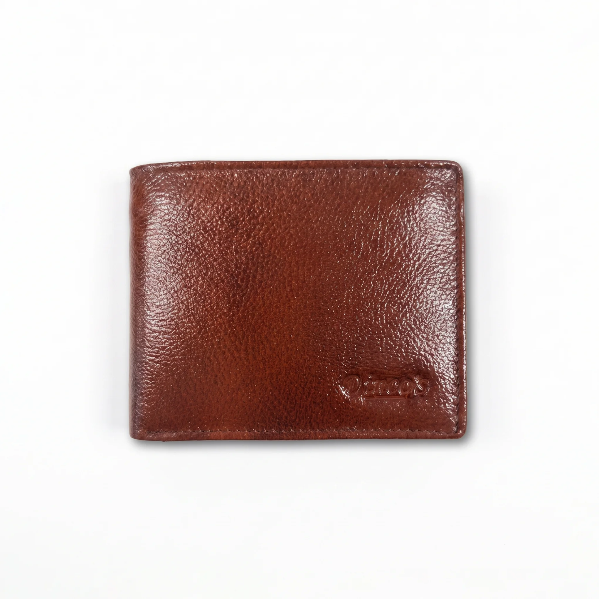 Bifold Genuine Leather Wallet – Red Brown - Image 3