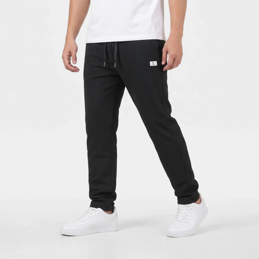 Herringbone Textured Joggers For Men